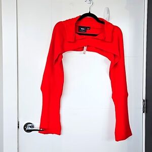 Anthropologie Scarlet Red Shrug
